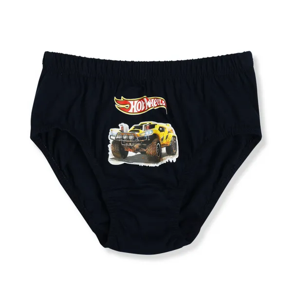 JR-604_Multicolor_Hot_Wheels_Briefs_6_Pack_100%_Cotton_Underwear_For_Boys
