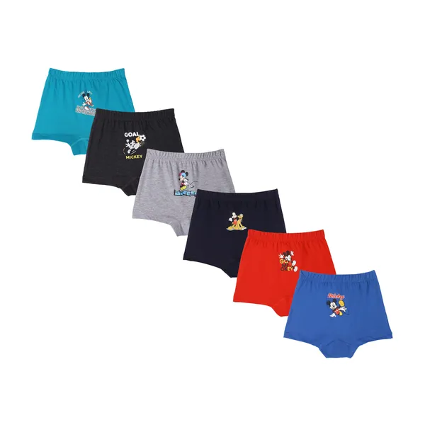 JR-536_Multicolor_Mickey_Mouse_Cotton_Trunks_For_Pack_Of_6_For_Boys