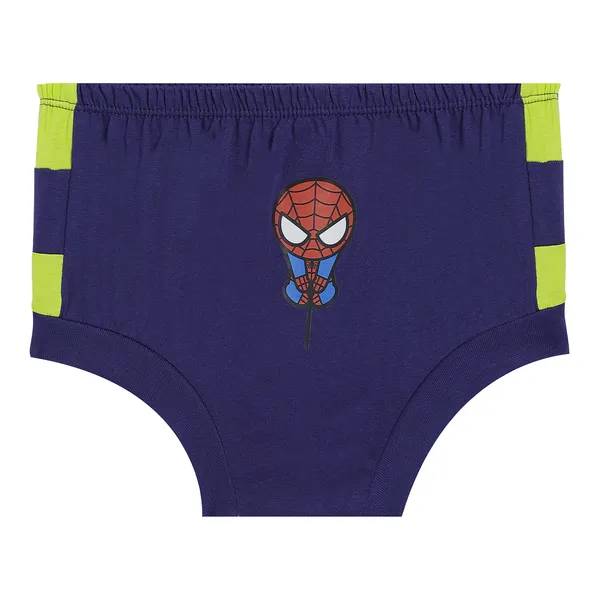JR-05CL_Multicolor_Briefs_Pack_Of_6_Spider_Man_Printed_Cotton_Innerwear_For_Boys