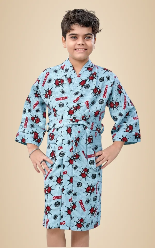 Skyblue_Cotton_Bath_Robe_For_Boys