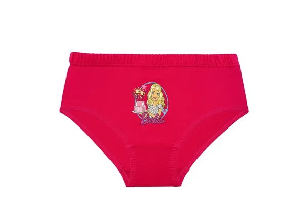 BABY-_106_Multicolor_Cotton_Briefs_Pack_Of_6_Solid_Colors_With_Barbie_Prints_For_Girls