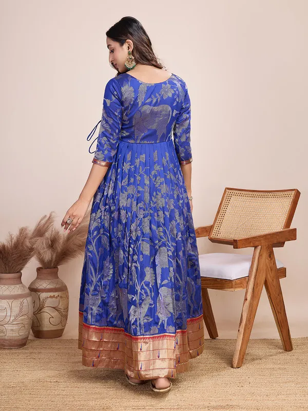 Violet_Silk_Woven_Ethnic_Dresses_Gown_For_Women