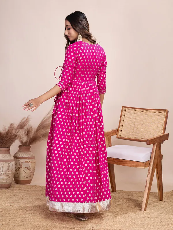 Pink_Silk_Blend_Zari_Weaving_Polka_Dot_Ethnic_Dresses_Gown_For_Women