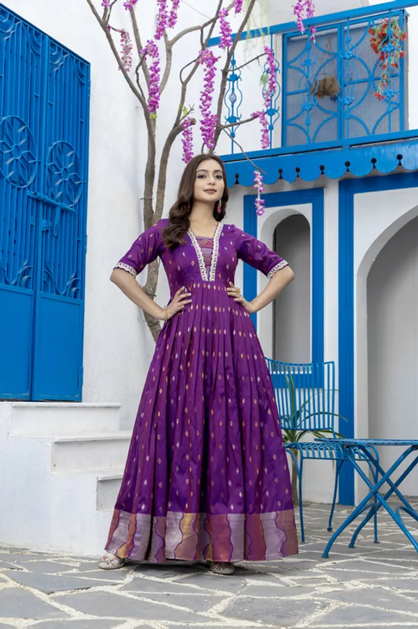 Wine_Craft_Silk_Woven_Embroidery_Lace_Ethnic_Dresses_Gown_For_Women