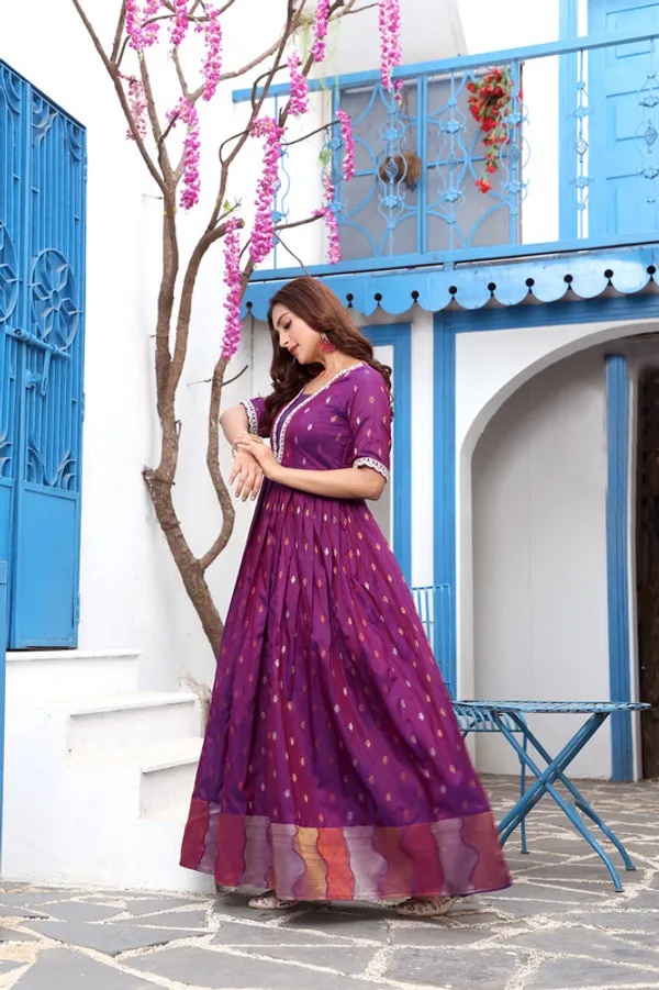 Wine_Craft_Silk_Woven_Embroidery_Lace_Ethnic_Dresses_Gown_For_Women