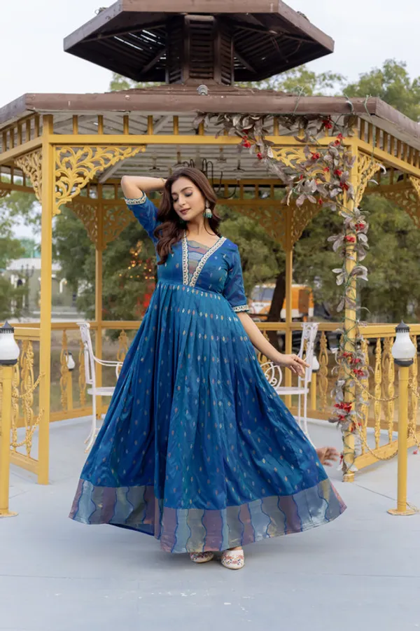 Rama_Craft_Silk_Woven_Embroidery_Lace_Ethnic_Dresses_Gown_For_Women