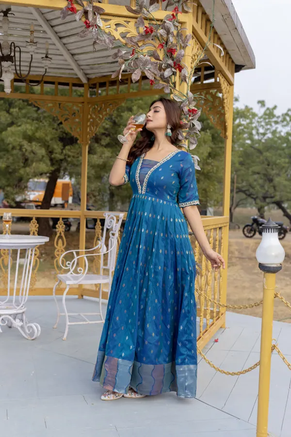 Rama_Craft_Silk_Woven_Embroidery_Lace_Ethnic_Dresses_Gown_For_Women