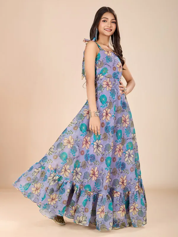 Sky_Blue_Soft_Chanderi_Printed_Ethnic_Dresses_Gown_For_Girls