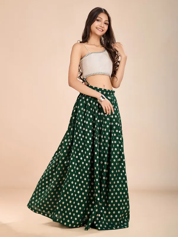 Green_Viscose_Butti_Lace_And_Print_Lehenga_Choli_For_Girls