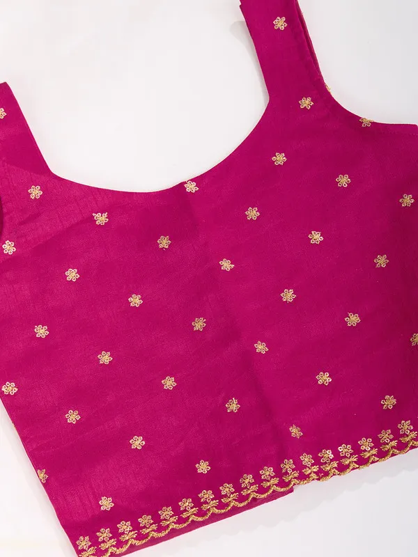 Pink_Viscose_Butti_Embroidery_Zari_Weaving_Lehenga_Choli_For_Girls
