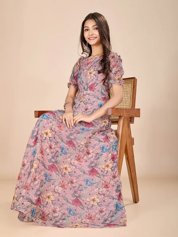 Multicolor_Soft_Chanderi_Printed_Ethnic_Dresses_Gown_For_Girls