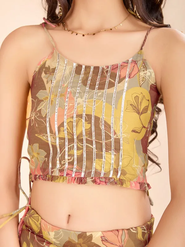 Yellow_Soft_Chanderi_Printed_Lace_Detailing_Lehenga_Choli_For_Girls