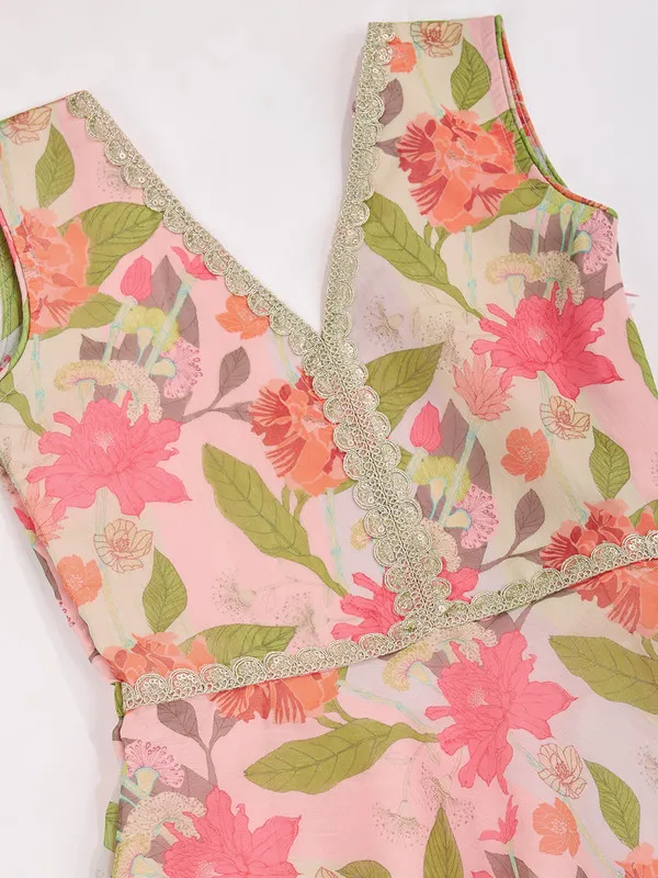 Multicolor_Soft_Chanderi_Printed_Lace_Detailing_Ethnic_Dresses_Gown_For_Girls