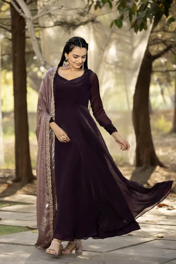 Wine_Space_Silk_Work_And_Scallop_Lace_Ethnic_Dresses_Gown_For_Women