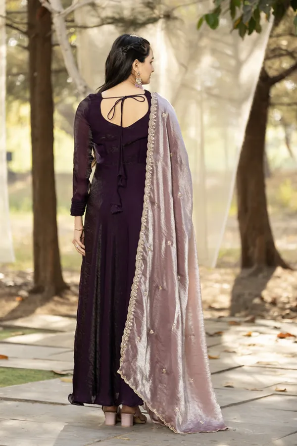 Wine_Space_Silk_Work_And_Scallop_Lace_Ethnic_Dresses_Gown_For_Women