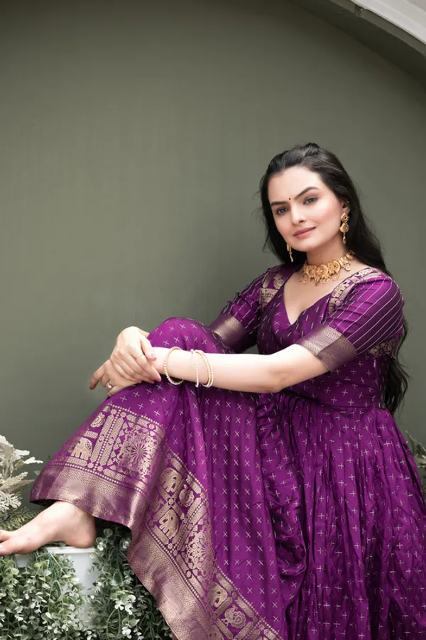 Purple_Soft_Silk_Zari_Weaving_Ethnic_Dresses_Gown_For_Women