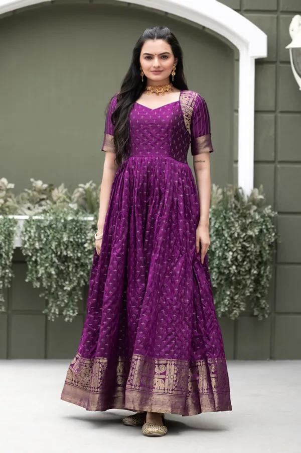 Purple_Soft_Silk_Zari_Weaving_Ethnic_Dresses_Gown_For_Women