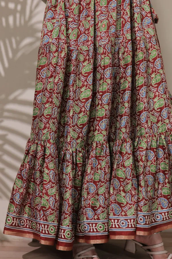 Maroon_Silk_Blend_Embroidery_Ethnic_Dresses_Gown_For_Women