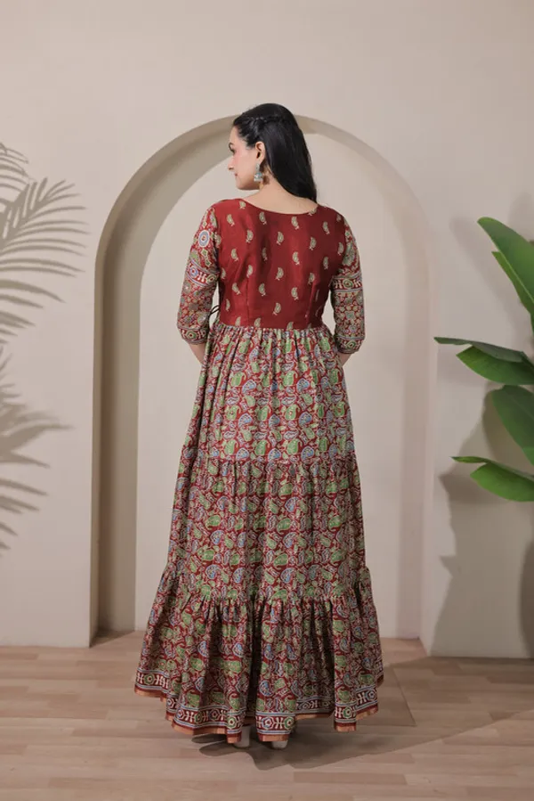 Maroon_Silk_Blend_Embroidery_Ethnic_Dresses_Gown_For_Women