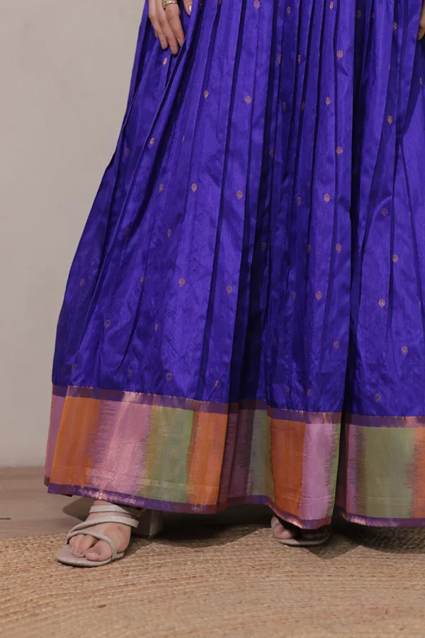 Royal_Blue_Craft_Silk_Woven_Ethnic_Dresses_Gown_For_Women