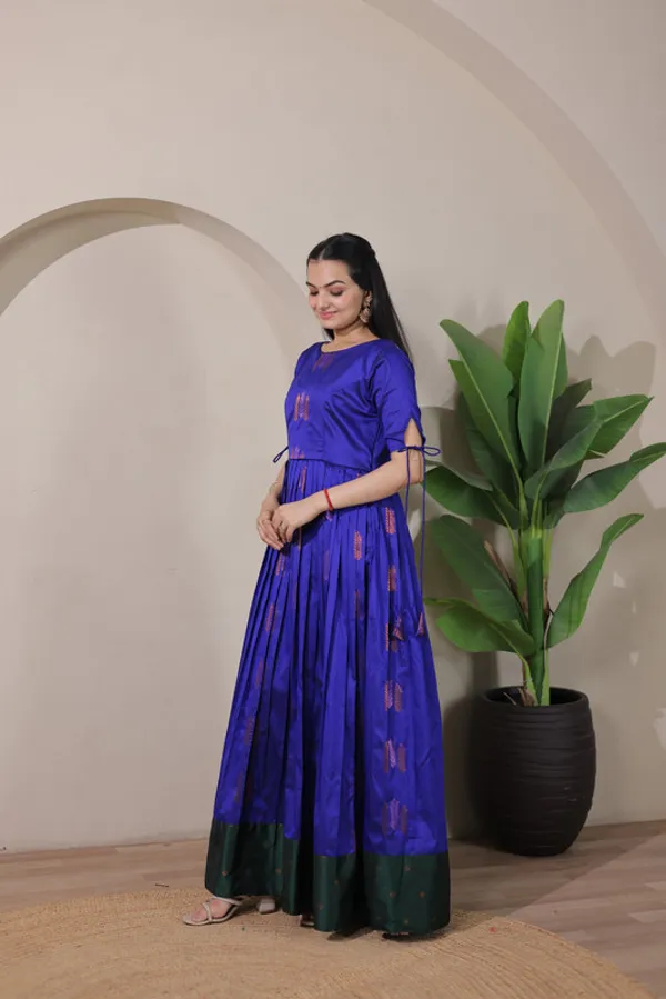 Royal_Blue_Soft_Silk_Woven_Ethnic_Dresses_Gown_For_Women