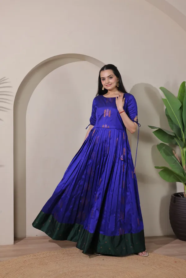 Royal_Blue_Soft_Silk_Woven_Ethnic_Dresses_Gown_For_Women