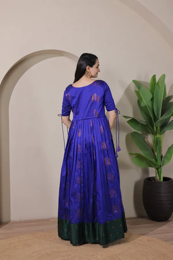 Royal_Blue_Soft_Silk_Woven_Ethnic_Dresses_Gown_For_Women