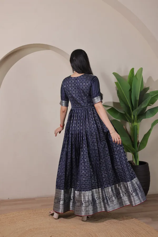 Navy_Blue_Soft_Silk_Zari_Weaving_Ethnic_Dresses_Gown_For_Women