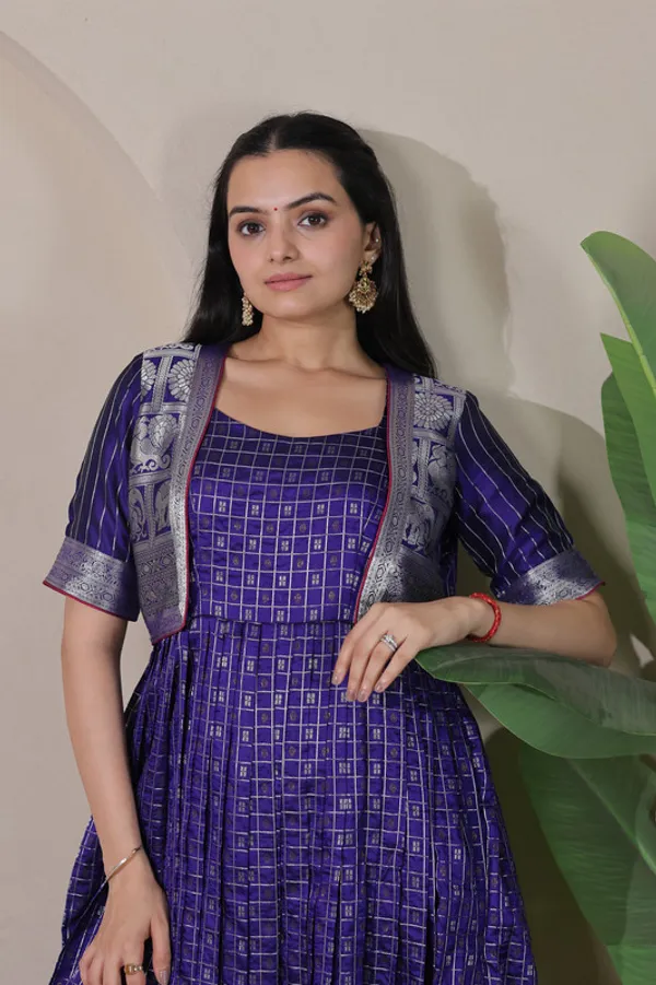 Violet_Soft_Silk_Zari_Weaving_Ethnic_Dresses_Gown_For_Women