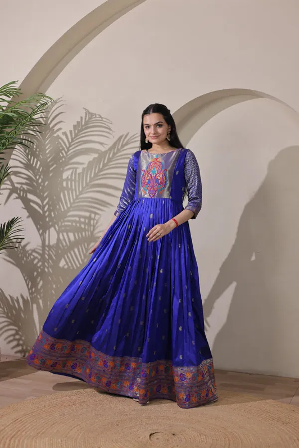 Violet_Soft_Silk_Zari_Weaving_Ethnic_Dresses_Gown_For_Women