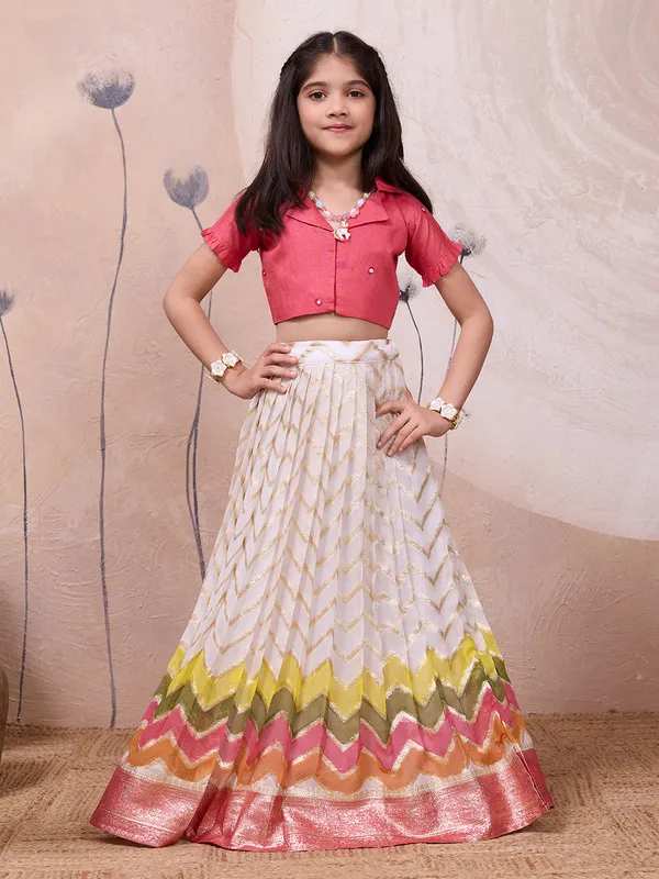 Pink_Pure_Viscose_Hand_Painted_Lehenga_Choli_For_Girls
