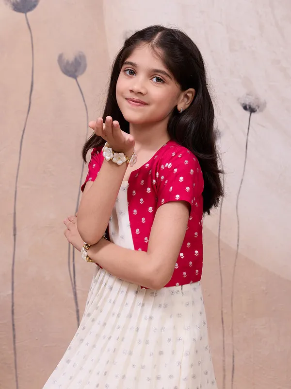 Off_White_Silk_Blend_Weaving_Butti_Ethnic_Dresses_Gown_For_Girls