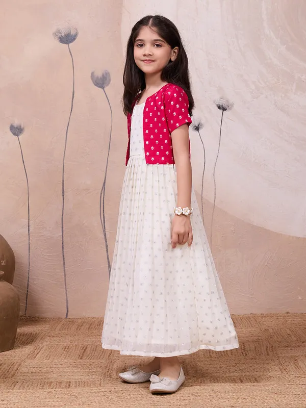 Off_White_Silk_Blend_Weaving_Butti_Ethnic_Dresses_Gown_For_Girls