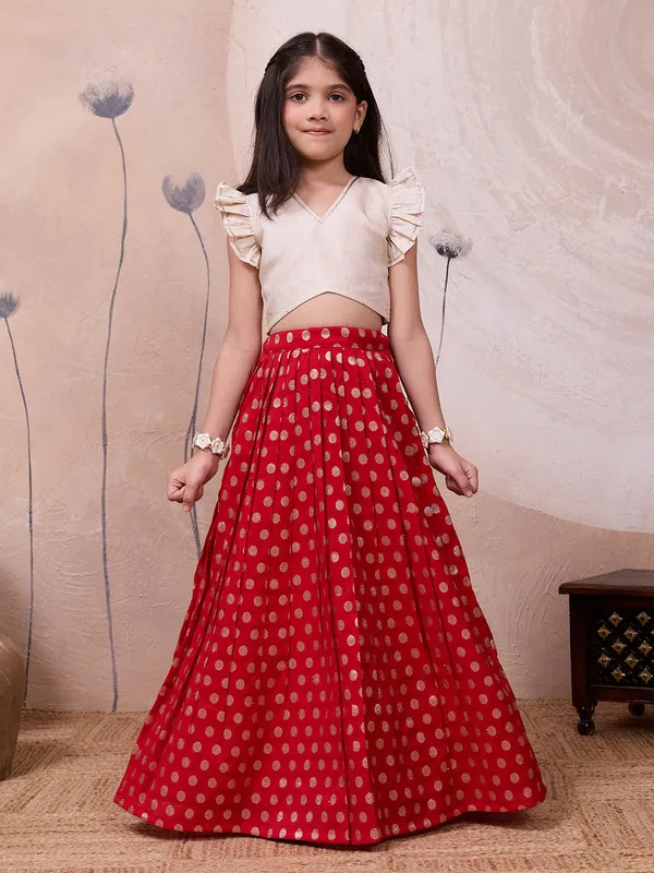Red_Viscose_Woven_Lace_Lehenga_Choli_For_Girls