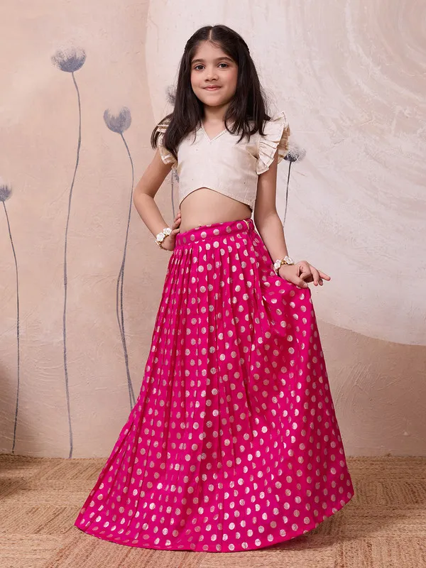 Pink_Viscose_Woven_Lace_Lehenga_Choli_For_Girls