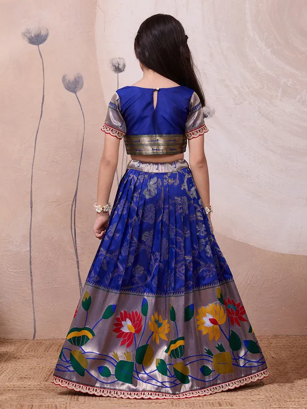 Violet_Silk_Blend_Woven_Lehenga_Choli_For_Girls