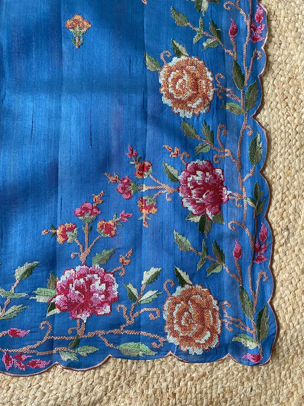 Blue_Matka_Silk_Floral_Embroidery_Saree_For_Women