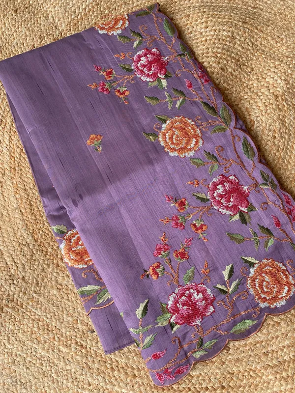 Purple_Matka_Silk_Floral_Embroidery_Saree_For_Women