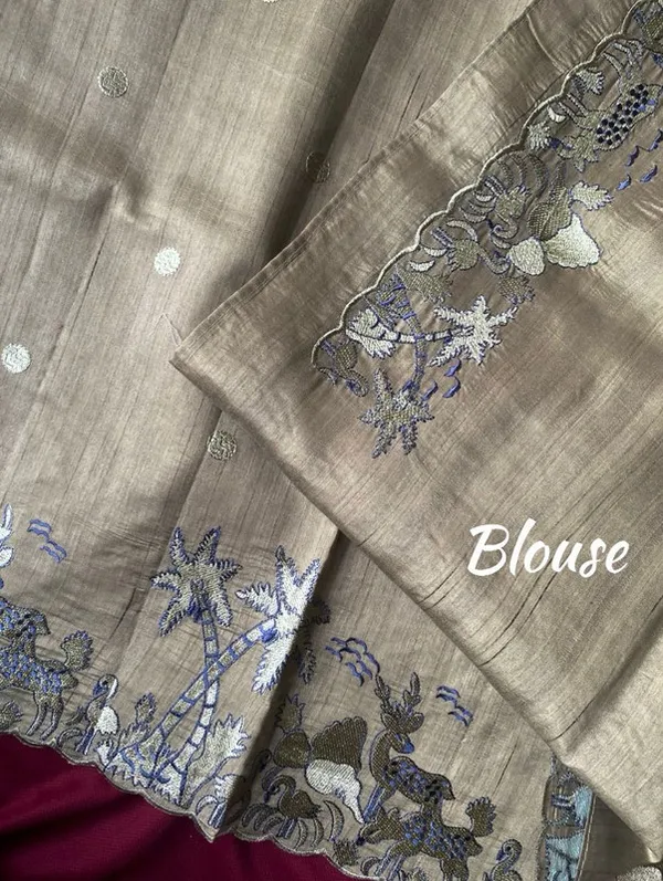 Dark_Pista_Matka_Silk_Embroidery_Saree_For_Women