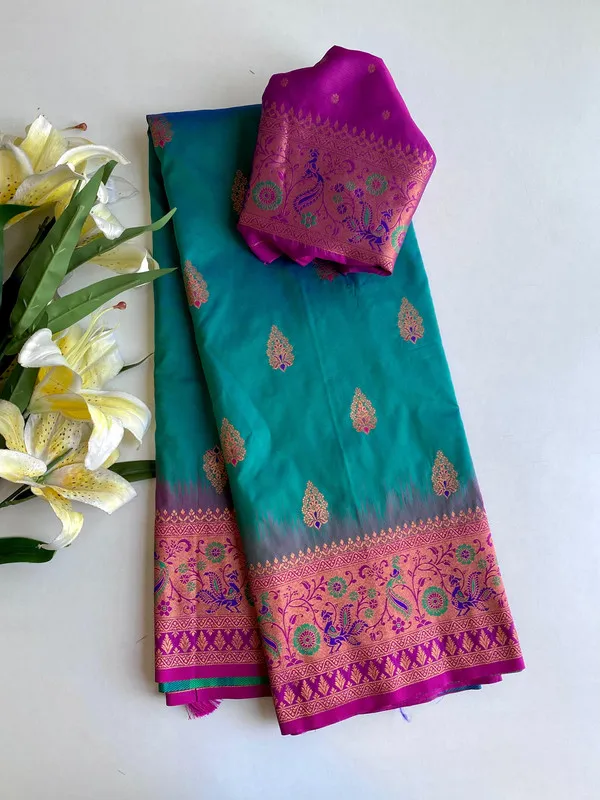 Rama_Paithani_Silk_Weaving_Saree_For_Women