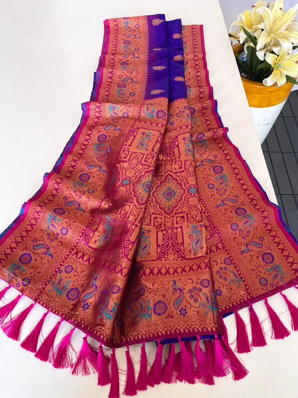 Violet_Paithani_Silk_Weaving_Saree_For_Women