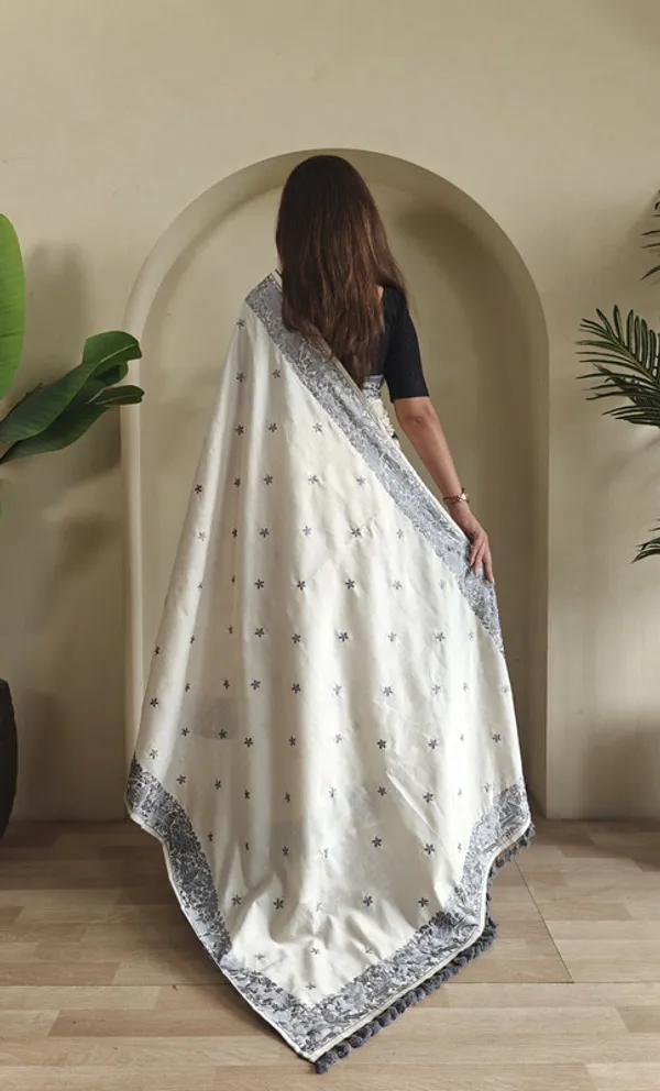 Grey_Tussar_Saree_Embroidery_Saree_For_Women