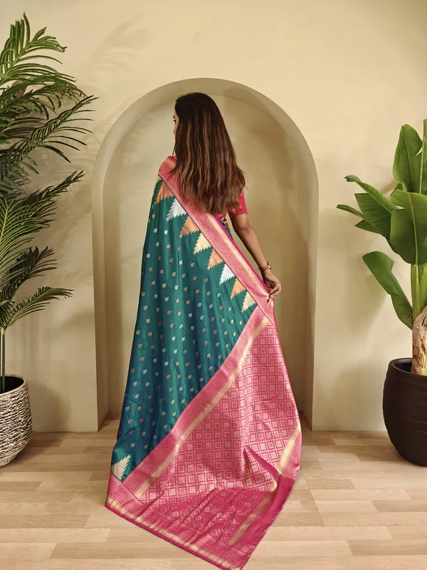 Rama_Silk_Weaving_Saree_For_Women