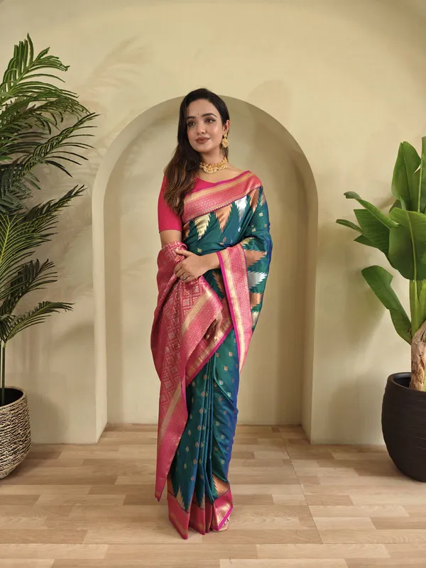 Rama_Silk_Weaving_Saree_For_Women