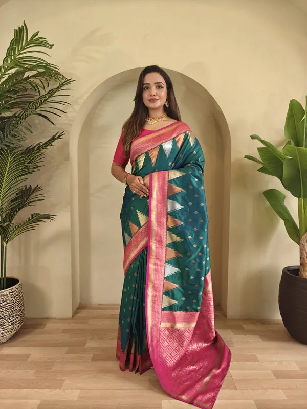 Rama_Silk_Weaving_Saree_For_Women