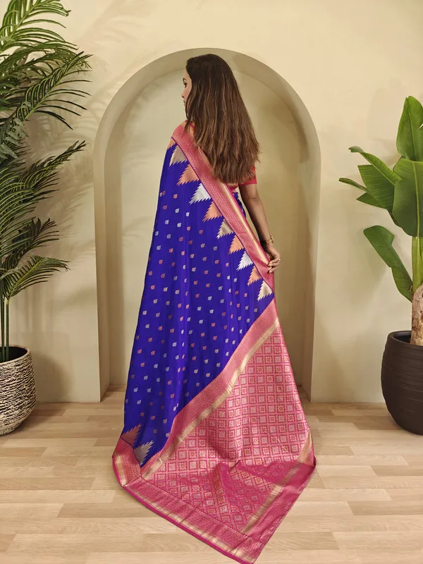 Violet_Silk_Weaving_Saree_For_Women