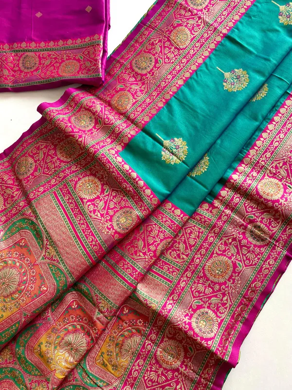 Rama_Banarasi_Silk_Weaving_Saree_For_Women