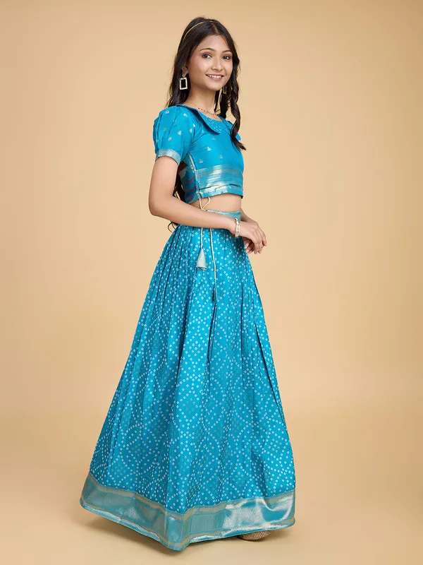 Sky_Blue_Silk_Blend_Woven_Lehenga_Choli_For_Girls