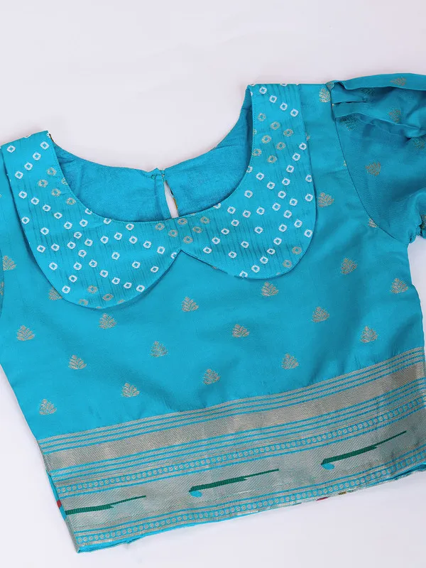 Sky_Blue_Silk_Blend_Woven_Lehenga_Choli_For_Girls