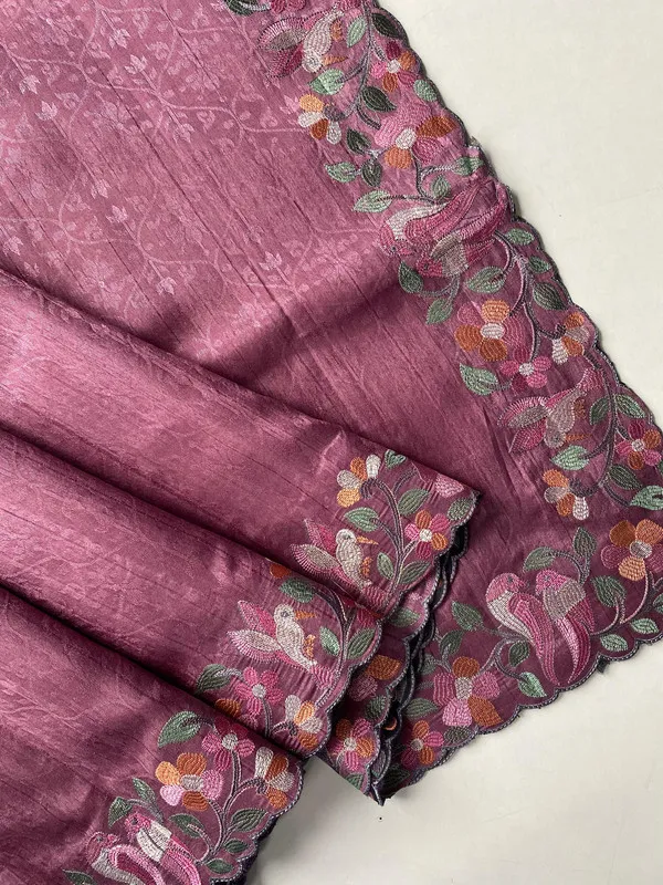 Purple_Tussar_Saree_Embroidery_Saree_For_Women